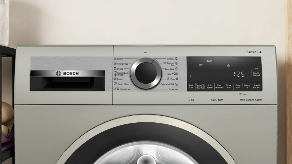 BOSCH Series 4 Frontloader Washing Machine 10 kg , Silver inox WGA2540XZA